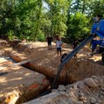 Beton für das Fundament des Hauses 3